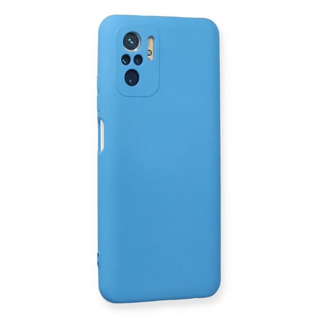 Xiaomi Redmi Note 10 Kılıf Nano İçi Kadife Silikon - Mavi