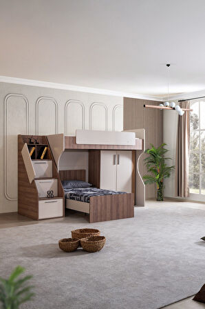 Ranza, Milano Çift Kişilik Dolaplı Modern Ranza + 2 Adet Comfort Yatak