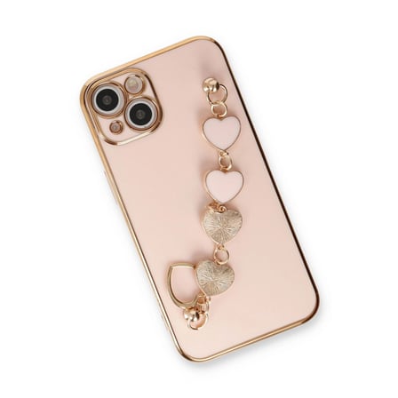Apple İphone 14 Kılıf Esila Silikon - Pudra