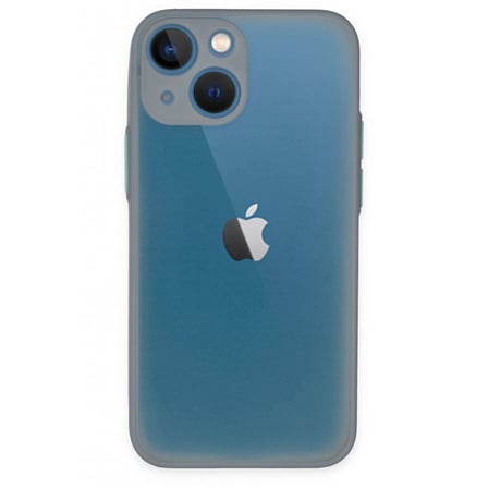 Apple İphone 15 Plus Kılıf Montreal Silikon Kapak - Gri