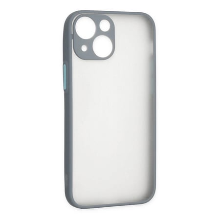 Apple İphone 15 Plus Kılıf Montreal Silikon Kapak - Gri