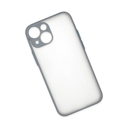 Apple İphone 15 Plus Kılıf Montreal Silikon Kapak - Gri