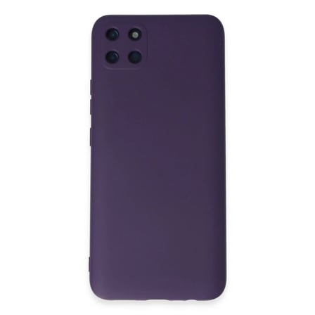 Realme C11 Kılıf Nano İçi Kadife Silikon - Mor