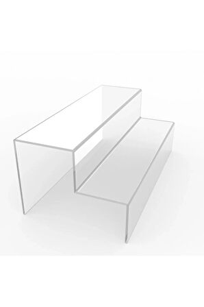 2 Katlı Merdiven Stand (Şeffaf)