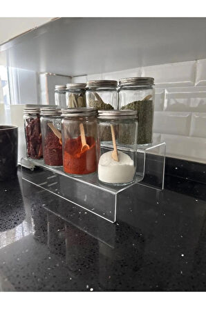 2 Katlı Merdiven Stand (Şeffaf)