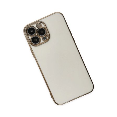 Apple İphone 15 Pro Max Kılıf Volet Silikon - Beyaz