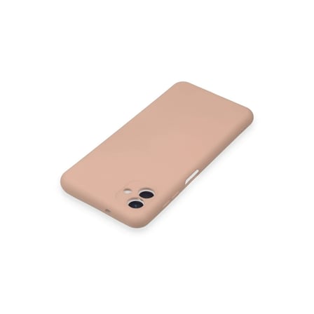 Samsung Galaxy A04 Kılıf Nano içi Kadife Silikon - Pudra