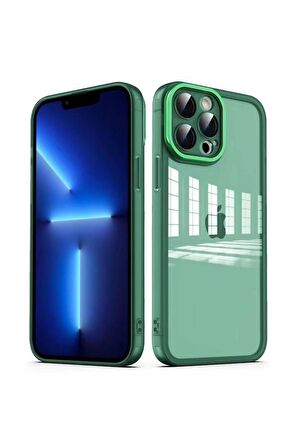 Apple iPhone 13 Pro Kılıf Kamera Korumalı Transparan Zore Post Kapak