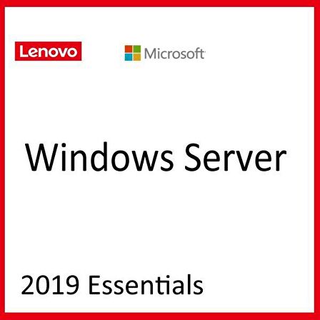 LENOVO 7S05001RWW Windows 2019 Standart Server Essentials TR Local 25, Remote 2 Kul. ROK