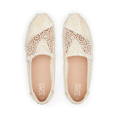 Kadın Espadril / Keten 10016241 Toms MOROCCAN CROCHET WM ACLASS Natural