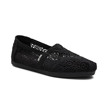 Kadın Espadril / Keten 10016254 Toms MOROCCAN CROCHET WM ACLASS Black