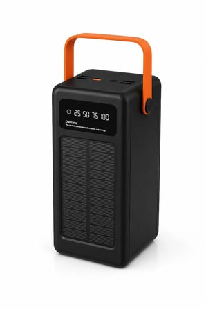 80.000 mAh Solar Powerbank Hızlı Şarj Güneş Enerjili Dijital Göstergeli 4 USB Çıkışlı Type-C Outdoor Kamp Taşınabilir Şarj Cihazı