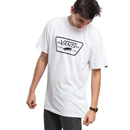 Vans Full Patch Erkek Beyaz T-shirt