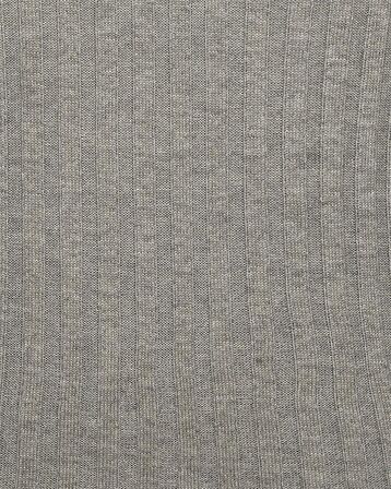 Süvari Pamuk/Akrilik Fitilli Tam Balıkçı Gri Erkek Triko