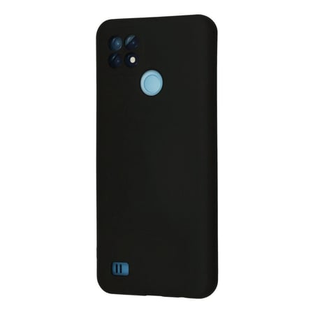 Realme C21 Kılıf Nano İçi Kadife Silikon - Siyah
