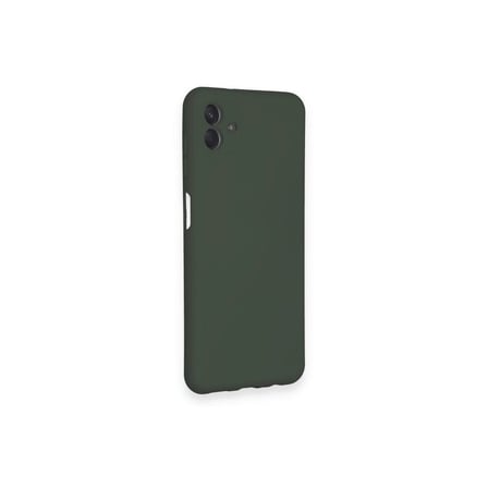 Samsung Galaxy A04 Kılıf Nano İçi Kadife Silikon - Koyu Yeşil