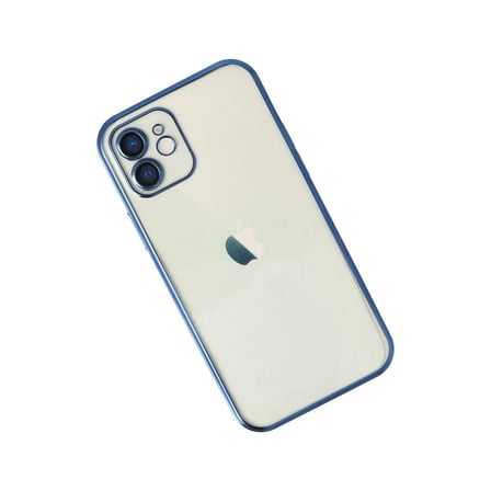 Apple İphone 12 Kılıf Razer Lensli Silikon - Lacivert