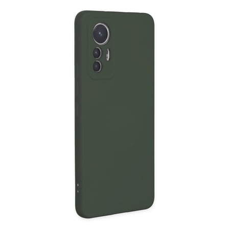 Xiaomi Mi 12 Lite Kılıf Nano İçi Kadife Silikon - Koyu Yeşil