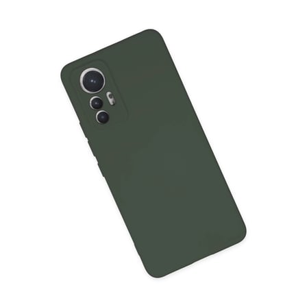 Xiaomi Mi 12 Lite Kılıf Nano İçi Kadife Silikon - Koyu Yeşil
