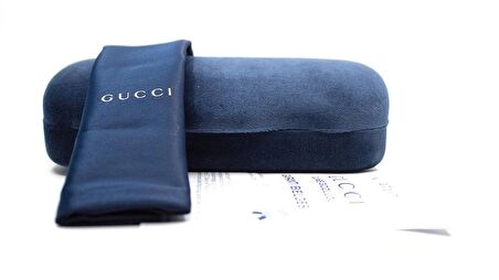 GUCCI  0163S 002 51  Kadın KAHVE Köşeli Çerçeve Güneş Gözlüğü