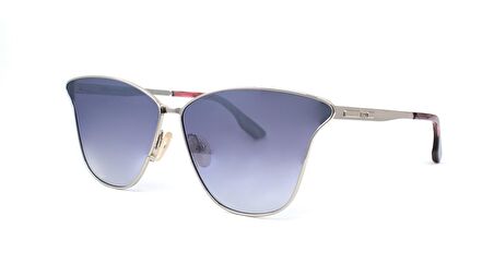 ALEXANDER MCQUEEN  MQ0087S 005 66  Unisex LAME Çekik Çerçeve Güneş Gözlüğü