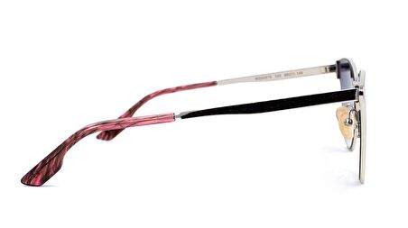 ALEXANDER MCQUEEN  MQ0087S 005 66  Unisex LAME Çekik Çerçeve Güneş Gözlüğü