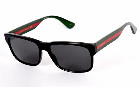 GUCCI  0340S 006 58  Unisex SİYAH Köşeli Çerçeve Güneş Gözlüğü