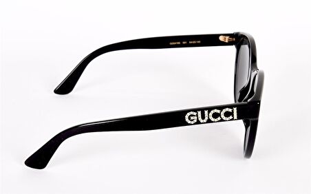 GUCCI  GG0419S 001 54  Unisex SİYAH Çekik Çerçeve Güneş Gözlüğü