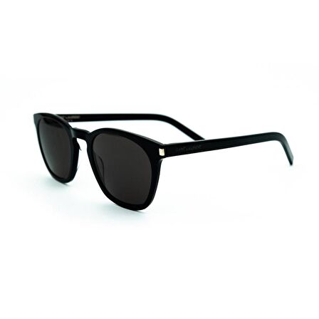 Saint Laurent SL 28 SLIM 001 49 Unisex Siyah Kemik Güneş Gözlüğü