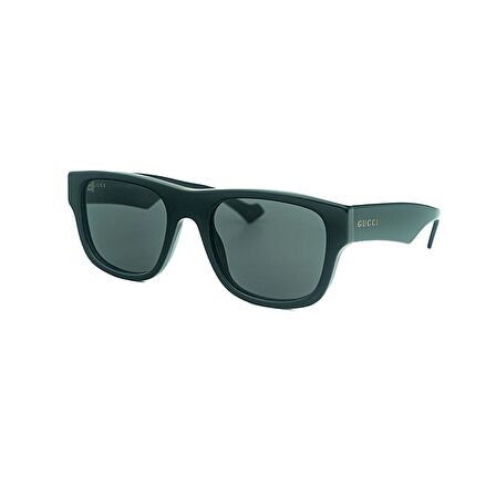 Gucci GG 1427S 001 53 Unisex Kare Siyah Kemik Güneş Gözlüğü