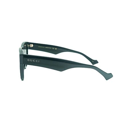Gucci GG 1427S 001 53 Unisex Kare Siyah Kemik Güneş Gözlüğü