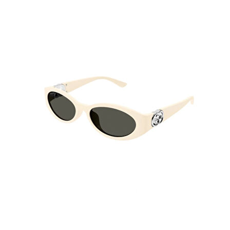 Gucci GG 1662SA 004 56 Kadın Oval Beyaz Kemik Güneş Gözlüğü