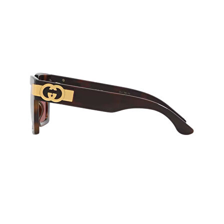 Gucci GG 1689S 002 54 Kadın Kare Kırçıllı Kahverengi Kemik Güneş Gözlüğü