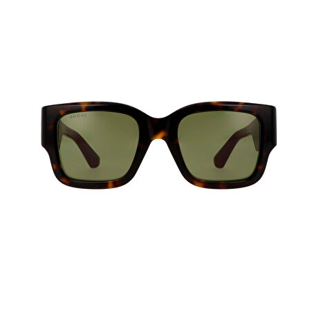 Gucci GG 1663S 002 52 Kadın Kare Kırçıllı Siyah Kemik Güneş Gözlüğü