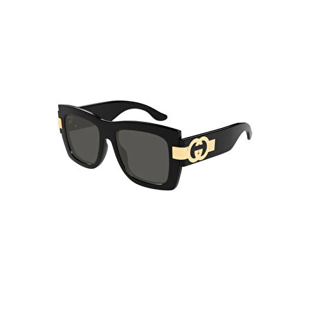 Gucci GG 1688S 001 54 Kadın Kare Siyah Kemik Güneş Gözlüğü