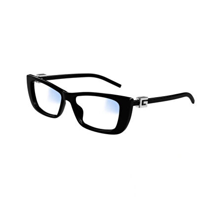 Gucci GG 1681S 007 53 Kadın Cat Eye Siyah Kemik  Mavi Işık Korumalı Gözlük