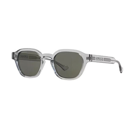 Gucci GG 1730S 004 50 Unisex Oval Şeffaf Kemik Güneş Gözlüğü