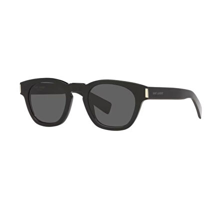 Saint Laurent SL 746 001 48 Unisex Yuvarlak Siyah Kemik Güneş Gözlüğü