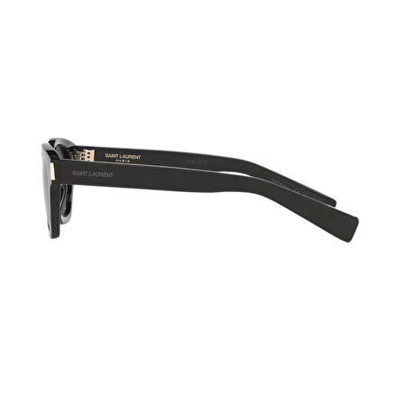 Saint Laurent SL 746 001 48 Unisex Yuvarlak Siyah Kemik Güneş Gözlüğü