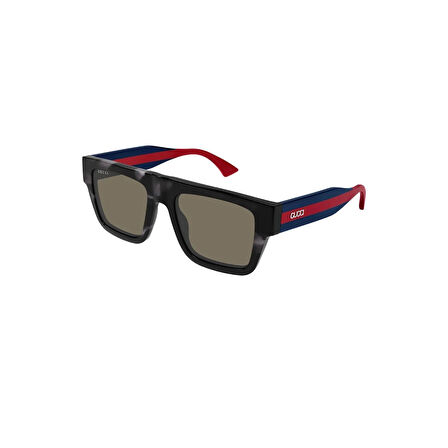 Gucci GG 1868S 004 53 Unisex Kare Çok Renkli Kemik Güneş Gözlüğü