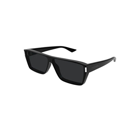 Saint Laurent SL 757 001 64 Kadın Dikdörtgen Siyah Kemik Güneş Gözlüğü