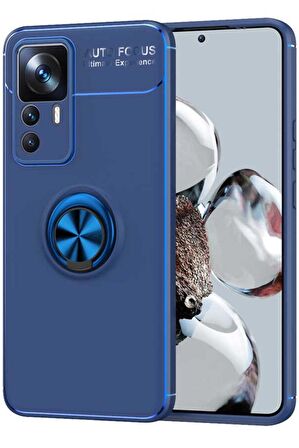 Xiaomi Mi 12T Pro Kılıf Standlı Yüzüklü Manyetik Silikon