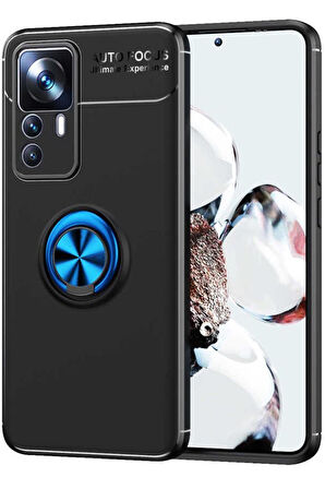 Xiaomi Mi 12T Pro Kılıf Standlı Yüzüklü Manyetik Silikon