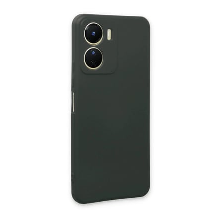 Vivo Y16 Kılıf First Silikon - Koyu Yeşil