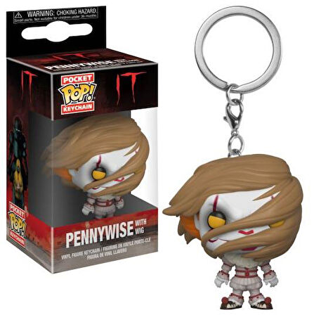 Funko Pop Pocket Keychain IT Pennywise With Wig