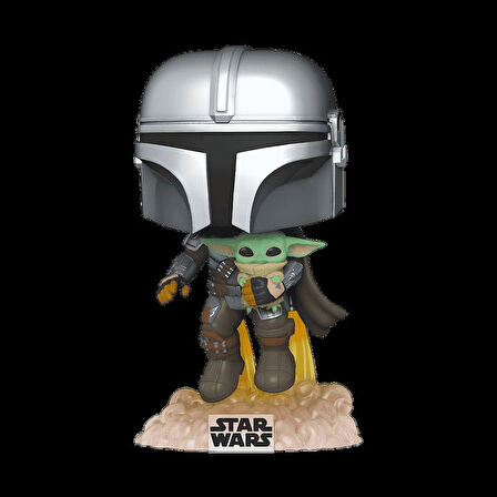 Funko Pop Star Wars The Mandalorian Flying With Jet Pack 402