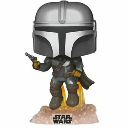 Funko POP Star Wars: :Mandalorian-Mando Flying