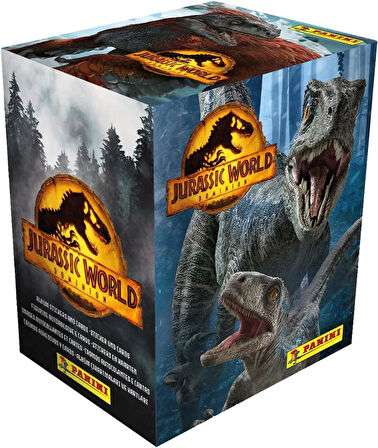 Jurassic World Dominion Sticker Collection - 1 Kutu (36 Paket=144 sticker+36 Kart)