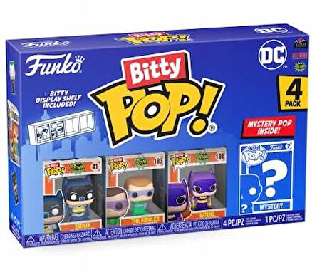 Funko Bitty Pop! DC 4'lü Paket (Figür Boyu 2,25 cm)