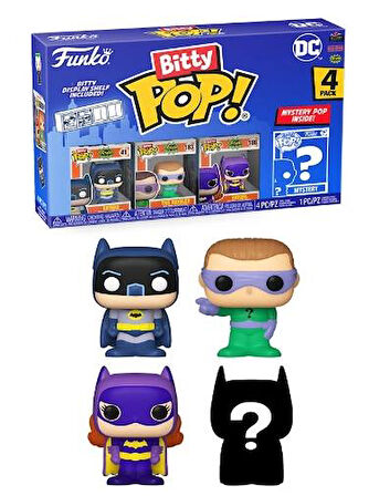 Funko Bitty Pop! DC 4'lü Paket (Figür Boyu 2,25 cm)